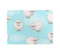 Flying Sheep,500 Pieces Puzzles for Adults-Wooden Jigsaw Puzzle for Adults Elderly