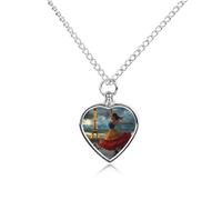 Flying Skirt Dancing People Pet Urn Necklace Print Pet Ashes Keepsake Memorial Pendant Jewelry for Dog Cat
