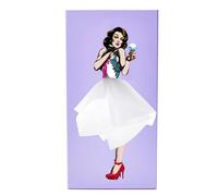 Flying skirt Girls Tissue Box, Vintage Tissue Box, Modern Girl Drawer Box, flying skirt tissue box holder, Fun Decorative Ornaments(#purple)