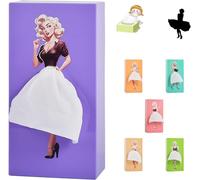 Flying Skirt Tissue Box, Tissue Box Cover, Creative Tissue Box Cover, Short Skirt Girl Cartoon Tissue Box, Tissue Cover Case Paper Dispenser for Home Office and Car (purple)