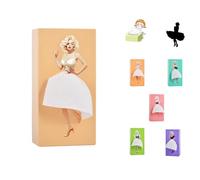 Flying Skirt Tissue Box, Tissue Box Cover, Creative Tissue Box Cover, Short Skirt Girl Cartoon Tissue Box, Tissue Cover Case Paper Dispenser for Home Office and Car (Yellow)