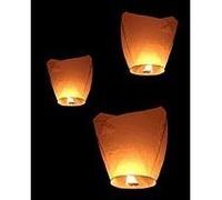 Flying Sky Lanterns, Traditional Chinese Flying Glowing Lanterns, Four-Pack