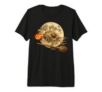 Flying Spaghetti Monster FSM Jack O Lantern Moon Broomstick Premium T-Shirt