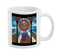 Flying Spaghetti Monster Stained Glass White Mug