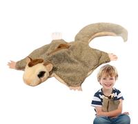 Flying Squirrel Plush - Realistic Sugar Glider Stuffed Animal Toy With Magnets | Soft Cuddly Plush Doll, Soothing Companion For Kids, Teens, Nursery, Bedroom, Travel & Home Decor