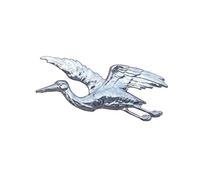 Flying Stork Brooch, Stork Jewellery, Handmade Jewelry, Represents New Birth, Hand Crafted in Fine Pewter, by William Sturt