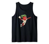 Flying Strawberry Handball Player 7 Action Hero Tank Top