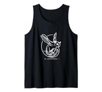 Flying Sugar Glider Line Art Design Wild Animal Tank Top