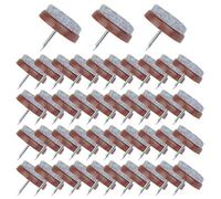 Flying swallow Furniture Felt Pads - 50 Pack Furniture Pads, 24mm Diameter Felt Pads. Chair Leg Floor Protectors with 4mm Thick Felt to Protect Hard Flooring from Scratches(Brown)