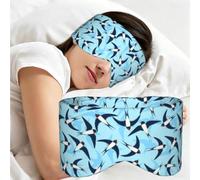 Flying Swallows, Sleep Mask for Home Travel, Full Eye Covers Light Blocking Eye Mask Sleep Eye and Ear Muffs