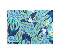 Flying Swallows Spring Flowers,500 Pieces Puzzles for Adults-Wooden Jigsaw Puzzle for Adults Elderly