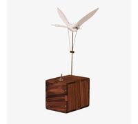 Flying Swan Wooden Music Box Dynamic Model, Crafted From Premium Timber, Featuring Built-in Mechanical Transmission Wings That Can Flap, Desktop Relaxation Decor