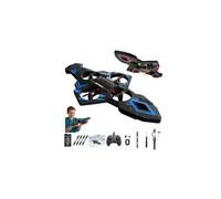 Flying Sword RC Airplane, Remote Control Flying Swords Toy, Stunt Flyings Sword RC 360° Flip Fighter Jet Toy, Lightweight Foam RCs Airplane Gifts for Teens and Adults (Blue DualRC)
