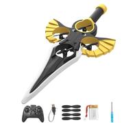 Flying Sword RC Glider - RC Controlled with Autopilot & Gyro Stabilizer, 3-Speed Control, Easy to Fly Remote Control Plane for Teens & Adults (Gold-battery*1)