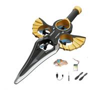 Flying Sword RC Glider, RC Controlled with Autopilot & Gyro Stabilizer, 3-Speed Stunt Plane, Easy to Fly RC Glider Outdoor Toy for Adults & Teens (Bronze-colored Watch Model)