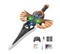 Flying Sword RC Glider, RC Controlled with Autopilot & Gyro Stabilizer, 3-Speed Stunt Plane, Easy to Fly RC Glider Outdoor Toy for Adults & Teens (Black Gold-colored Handle Model)