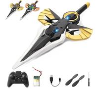 Flying Sword Rc Glider, Remote Flying Sword, 2025 New Stunt Remote-Controlled with Autopilot and Gyro Stabilizer, 3-Speed Stunt Plane, Easy to Fly Gift for Teens & Adults (Bronze,Handle)