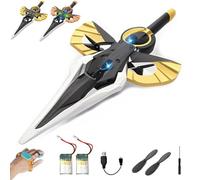 Flying Sword Rc Glider, Remote Flying Sword, 2025 New Stunt Remote-Controlled with Autopilot and Gyro Stabilizer, 3-Speed Stunt Plane, Easy to Fly Gift for Teens & Adults (Bronze,Gesture-B)