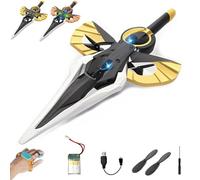 Flying Sword Rc Glider, Remote Flying Sword, 2025 New Stunt Remote-Controlled with Autopilot and Gyro Stabilizer, 3-Speed Stunt Plane, Easy to Fly Gift for Teens & Adults (Bronze,Gesture)