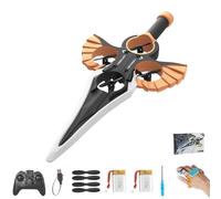Flying Sword Rc Glider,Remote Flying Sword - (Hand Wave/Controller Mode),2025 New Stunt Remote-Controlled,3-Speed Control, Lightweight Easy to Fly Rc Glider,Gift for Adults or Teens (Orange+2battery)