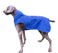 FLYING TAIL Not Stiffen,Super Soft Hand Feel Dog Raincoat, Reflective, Adjustable, Easy Wear, Leash Hole for 2XSmall breed-5XLarge Breed Dogs (Blue, XXX-Large)