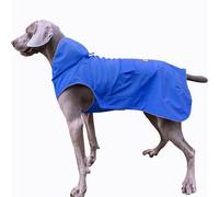 FLYING TAIL Not Stiffen,Super Soft Hand Feel Dog Raincoat, Reflective, Adjustable, Easy Wear, Leash Hole for 2XSmall breed-5XLarge Breed Dogs (Blue, XXXXX-Large)
