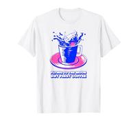 Flying to The Moon But First Coffee (Astronaut Graphic) T-Shirt