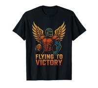 Flying to Victory Football Wings Power T-Shirt