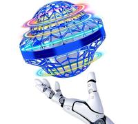 Flying Toy Drone for Kids, Hand Operated 360° Hands Free Motion Sensors Mini Drone with Cool LED Lights, Easy Indoor Small UFO Toy Flying Ball Drone for 6 7 8 9 10+ Year Old Boys and Girls (Blue)