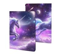 Flying Unicorns Funny Tablet Cases Multi-Viewing Angels Trifold Stand Case Compatible with iPad Series