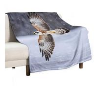 Flying White Eagle Blanket, Soft Flannel Fleece Blankets Quick-Dry, Lightweight Throw Blanket for Couch, Bed, Office & Travel, Ideal Gift for Family & Friends, 50"x70"