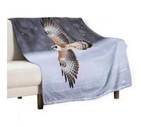 Flying White Eagle Blanket, Soft Flannel Fleece Blankets Quick-Dry, Lightweight Throw Blanket for Couch, Bed, Office & Travel, Ideal Gift for Family & Friends, 70"x80"