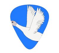 flying white goose Printed guitar picks - three thicknesses: thin, medium and thick, suitable for electric guitar, bass and ukulele.