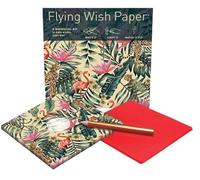 FLYING WISH PAPER Jungle - Write it, Light it, Watch it Fly - Perfect Little Gift Wish Paper - 5" x 5" - Whimsical Mini Kit