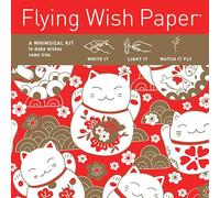 FLYING WISH PAPER Lucky Cats - Write it, Light it, Watch it Fly - Perfect Little Gift Wish Paper - 5" x 5" - Whimsical Mini Kit