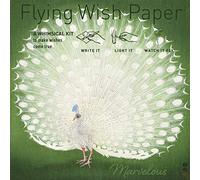 FLYING WISH PAPER Peacock - Write it, Light it, Watch it Fly, You Look Marvelous! - 5" x 5" Whimsical Magical Mini Kit