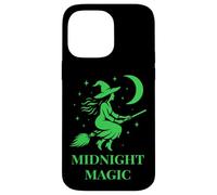 Flying Witch Aesthetic Halloween Samhain Art and Moon Magic Case for iPhone 14 Pro Max