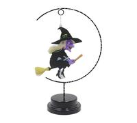 Flying Witch Night Light, Halloween Witch Lamp, Creative Led Glow Design, Versatile Spooky Floating Ornament Decor for Bedroom, Porch, Work, Party Illumination, 11.81 Inches
