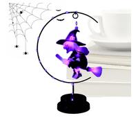 Flying Witch Night Light | Led Flying Witch Lamp Halloween Decor,Creative Decoration Ornaments Party Supplies for Dorm Offices Entrance Porch Bedroom Home Illumination