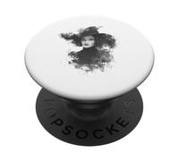 Flying Witch on Broom Halloween Design PopSockets Adhesive PopGrip