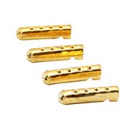 Flyinggoldfish Shoelaces Repair Kit Metal Aglets Shoe Laces Tips String Ends 24PCS Gold