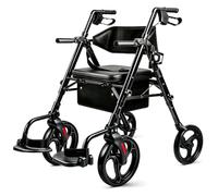 FlyingJoy 2-in-1 Lightweight Folding Wheelchair, Supports up to 300 lbs