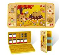 FlyingMage Switch 2 Game Case Holder for Nintendo Switch 2/OLED/Lite Games & Micro SD Cards, Cute Switch2 Game Card Holder Cartridge Case with 24 Slots Game Card Storage - Brown Capybara