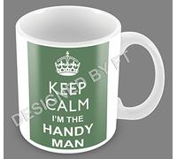 FlyingTurtles Keep Calm I'm The Handyman Ceramic White 11oz Mug(Green) by FT
