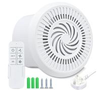 FlyingYun 150mm Exhaust Fan 280m³/h 15W, Two-way Reversible Ventilation Fan with 3 Speeds Adjustable, RC Vent Fan for Kitchen Bathroom Attic Window Basement 6 inch