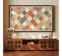 FLYIODFCXV 32-80 Inch Cloth for LCD/LED Screens Curved & Flat Monitor Screen(Plaid3,45-48inch)
