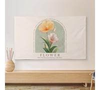 FLYIODFCXV 32-80 Inch Colorful Painting PatternProtector for LCD/LED TVs(Flower4,55inch)
