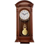 FLYIODFCXV creative wall clock, Battery Operated 20 Inch Silent Wood Wall Clock Five-Tone Movement 14 Double Bell