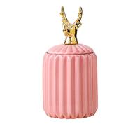 FLYIODFCXV Pet urn, Beautiful Tiny Keepsake Urns - Suitable for Cemetery Burial or Niche(Deer Head)