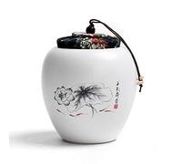 FLYIODFCXV Pet urn, Decorative Memorial for Pet Ashes Dog Cat Human Mini Funeral Ceramics Keepsake Urn for Ash/Cat Ash/Birds(White C)
